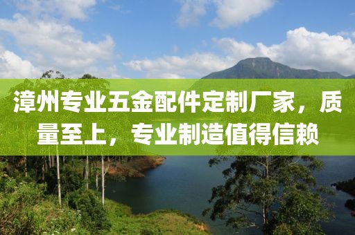 漳州专业五金配件定制厂家，质量至上，专业制造值得信赖