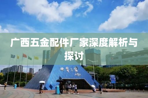 广西五金配件厂家深度解析与探讨