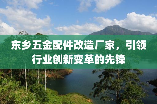 东乡五金配件改造厂家，引领行业创新变革的先锋