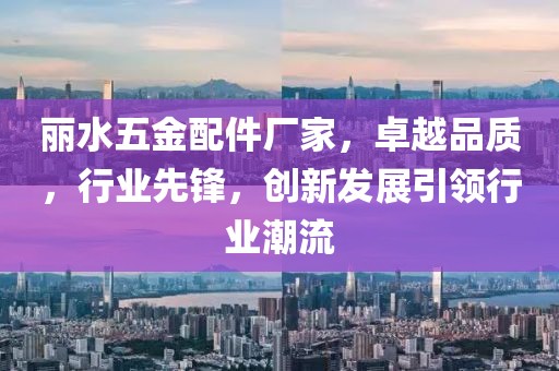 丽水五金配件厂家，卓越品质，行业先锋，创新发展引领行业潮流