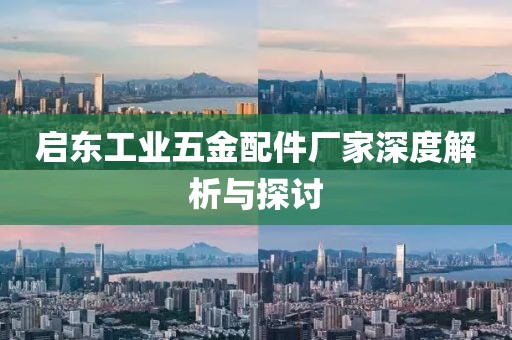 启东工业五金配件厂家深度解析与探讨