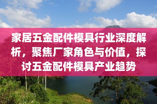 家居五金配件模具行业深度解析，聚焦厂家角色与价值，探讨五金配件模具产业趋势